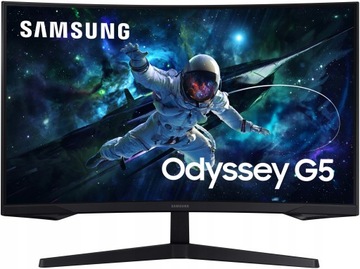 Monitor Samsung Odyssey G5 Zakrzywiony LS27CG554 27'' 2K VA 165Hz 1ms HDR