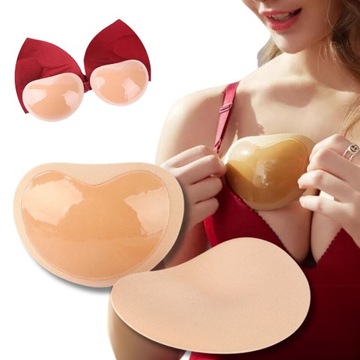 WKŁADKI PUSH UP SAMOPRZYLEPNE DO BIUSTONOSZA STRÓJ KĄPIELOWY STANIK BIKINI