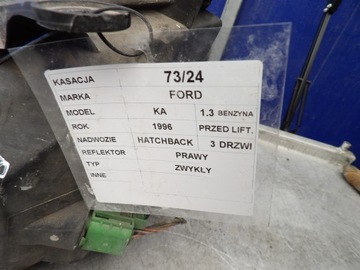 FORD KA I SVĚTLO PŘEDNÍ PRAVÁ