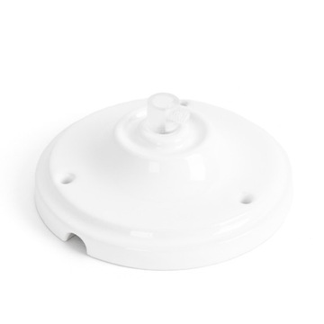 Ceramiczna osłonka sufitowa w kolorze białym