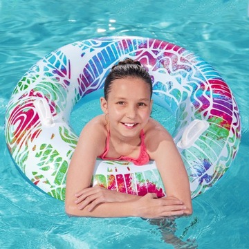 Bestway Koło Kółko dmuchane do pływania kolorowe