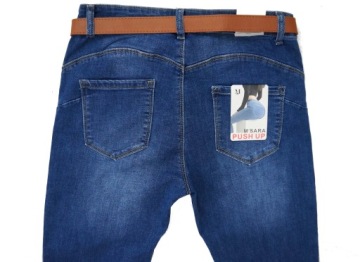 M.SARA ЖЕНСКИЕ БРЮКИ ДЛЯ ПОХУДЕНИЯ ПРЯМЫЕ ДЖИНСЫ С ДЛИННЫМ РЕМЕНЕМ