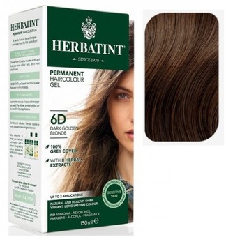 HERBATINT FARBA DO WŁOSÓW - Ciemny Złoty Blond 6D