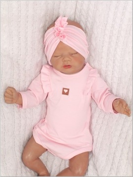 КОМПЛЕКТ из 3 предметов: боди + леггинсы с юбкой + повязка на голову 56