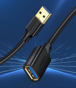 UGREEN USB 3.0 удлинитель 3м (черный)