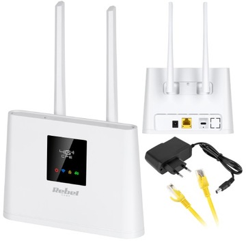 ROUTER STACJONARNY DOMOWY MODEM LTE 4G NA KARTĘ SIM WIFI LAN 10 URZĄDZEŃ