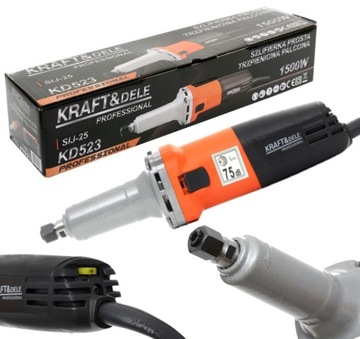 SZLIFIERKA PROSTA TRZPIENIOWA PALCOWA 1500W 6MM