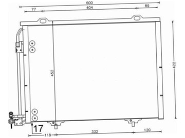 KONDENZÁTOR KLIMATIZACE CHRYSLER CROSSFIRE 3.2 03-08