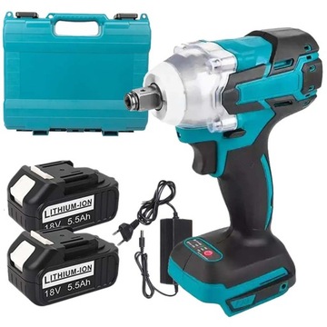KLUCZ UDAROWY DO MAKITA 18V 650NM ELEKTRYCZNY 5500mAh 2*AKU