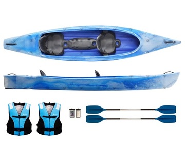 Набор каяков RAFA + прочные весла, жилеты и чехол