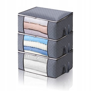 Большая вместительная сумка для хранения одежды, 3 шт.