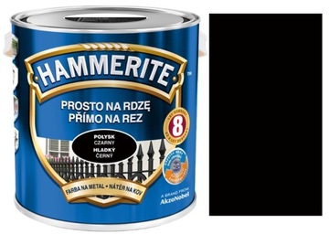 HAMMERITE PROSTO NA RDZE POŁYSK CZARNY 2,5L