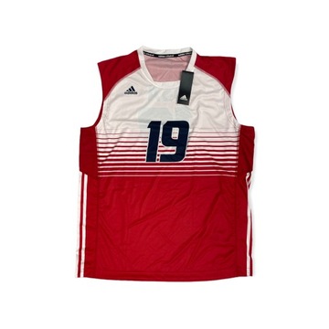 Koszulka czerwona USA 19 Adidas VOLLEYBALL XL