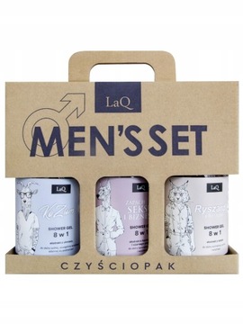 LAQ CZYŚCIOPAK MĘSKI SEX, KLASA i PIENIĄDZE 3x500