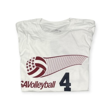 Adidas USA Volleyball 4 M белая мужская футболка