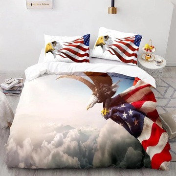 Zestaw pościeli USA flaga pościel zestaw pojedyncz