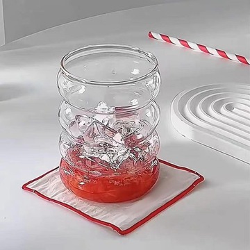 Ребристые стаканы Кофе со льдом Стаканы для кофе со льдом Чай со льдом Вода
