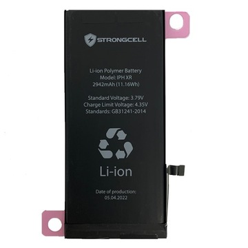 Аккумулятор емкостью 2942 мАч для iPhone XR, A1984, A2105, A2106, A2107, A2108 STRONGCELL