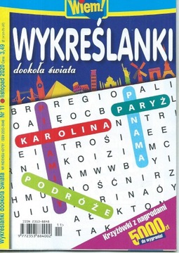 Wykreślanki dookoła Świata Wiem! Nr 11/2020