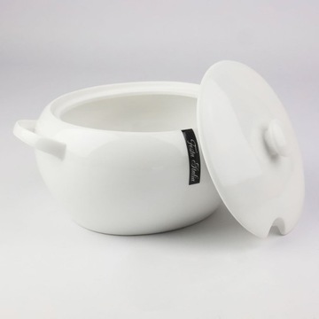 ФАРФОРОВАЯ ВАЗА ДЛЯ СУПА 3,1 Л БЕЛАЯ - ЭЛЕГАНТНЫЙ СТОЛ DESSEL