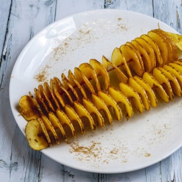 РУЧНАЯ ФРИТЮРНИЦА ДЛЯ ХРУСТЯЩЕГО КАРТОФЕЛЯ СПИРАЛЬНАЯ ФРИТЮРНИЦА