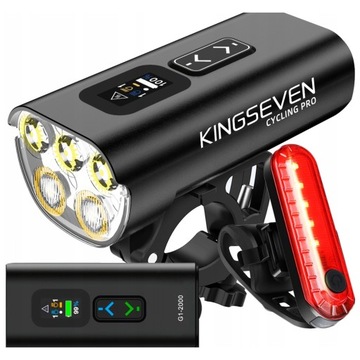 LAMPKA ROWEROWA oświetlenie rowerowe LED USB PRZÓD TYŁ ROWER 12 000mAh MOC