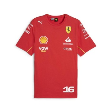 Koszulka T-shirt męska Leclerc Team Ferrari F1 2024 (XXL)