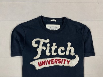 Abercrombie & Fitch University T-Shirt Koszulka Męska Logo Unikat Klasyk M