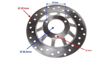 Передний тормозной диск Romet RXL MODO FONERO