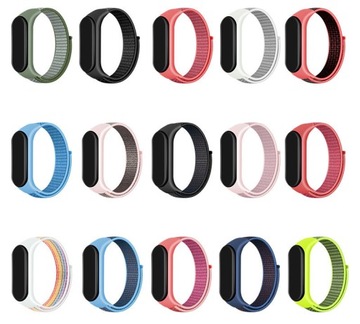 3 SZTUKI - ZESTAW OPASKA ZAMIENNA PASEK NYLONOWY DO XIAOMI MI BAND 3/4/5/6