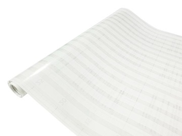 Статическая оконная пленка для украшения окна МОЛОЧНЫЕ ПОЛОСКИ 90х150см