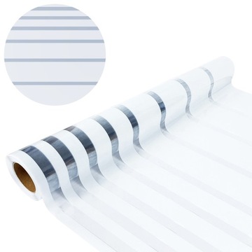 Декоративная фольга для Windows White Stripes 67,5 см. Статическая наклейка