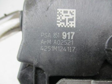 PEUGEOT 508 10-17 ZÁMEK DVEŘE PRAVÝ PŘEDNÍ EU 6-PIN 851917