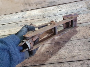 СТАРЫЙ АВТОМОБИЛЬНЫЙ ДОМКРАТ, АВТОМОБИЛЬНЫЙ ПОДЪЕМНИК ТРАПЕЦОВИДНЫЙ, PRL, ОРИГИНАЛ