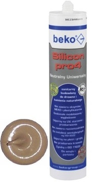 BEKO Silikon PRO4 Universal 310ml dąb jasny