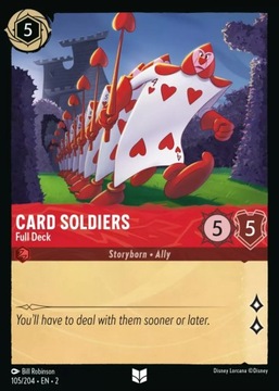 Card Soldiers - Full Deck - 2ROF #105 - DISNEY LORCANA