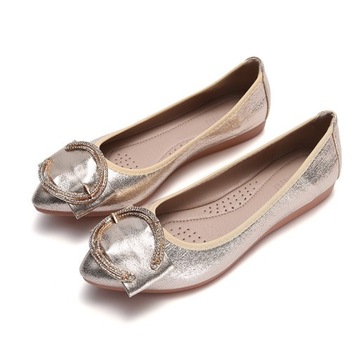 БАЛЕТКИ НА НИЗКОМ ДЕКОРАТИВНОМ КАБЛУКЕ