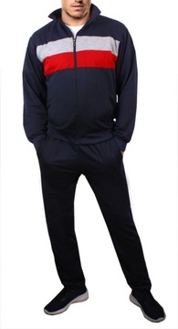 Спортивный костюм мужской СВИТШОТ + БРЮКИ с воротником стойкой, черный 963 XL