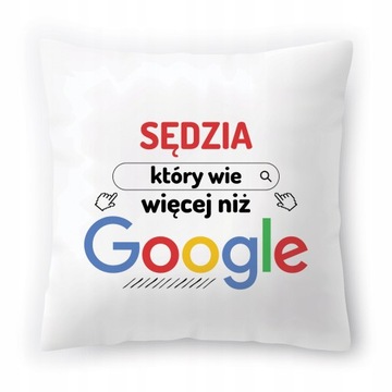 Poduszka Dla Sędziego na Urodziny Prezent z Nadrukiem ze Zdjęciem