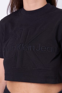 T-shirt czarny z monogramem CALVIN KLEIN JEANS J20J223362 S