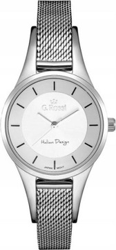 Srebrny Modny zegarek DAMSKI bransoleta na PREZENT elegancki modny prezent