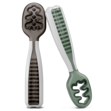 Силиконовые ложки NumNum GOOtensils Glacier Green+Storm Grey 6 м+