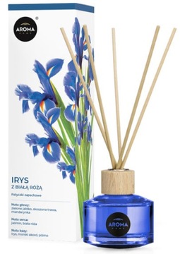AROMA HOME PATYCZKI ZAPACHOWE IRYS Z BIAŁĄ RÓŻĄ
