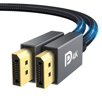 Kabel DispayPort na DispayPort Przewód DP 4K 2m