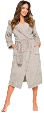 ДЛИННЫЙ ТЕПЛЫЙ ПУХОВЫЙ ЖЕНСКИЙ ХАЛАТ, КРЫША XL