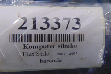 FIAT STILO 1.6B JEDNOTKA MOTORU 55189590