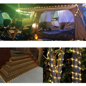 СОЛНЕЧНАЯ САДОВАЯ ГИРЛАНДНАЯ ЦЕПЬ 200 LED 22м