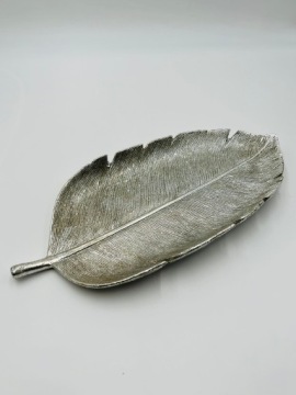 Большой XL лист поднос блюдо серебряный блеск Гламур чудо