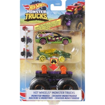 HOT WHEELS MONSTER TRUCKS MAKER HDV02 3W1 AUTA