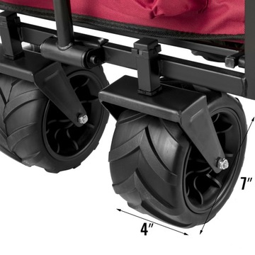 Складная тележка для транспортировки сада и пляжа VEVOR